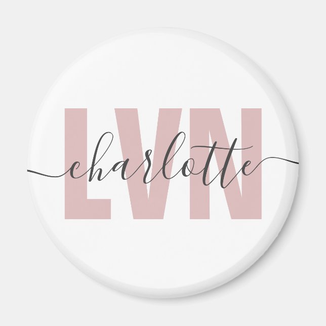 Personlig LVN-licensierad Chic för yrkesrelaterad  Magnet (Framsidan)