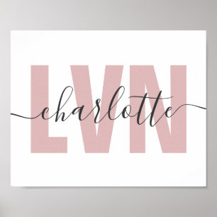 Personlig LVN-licensierad Chic för yrkesrelaterad  Poster