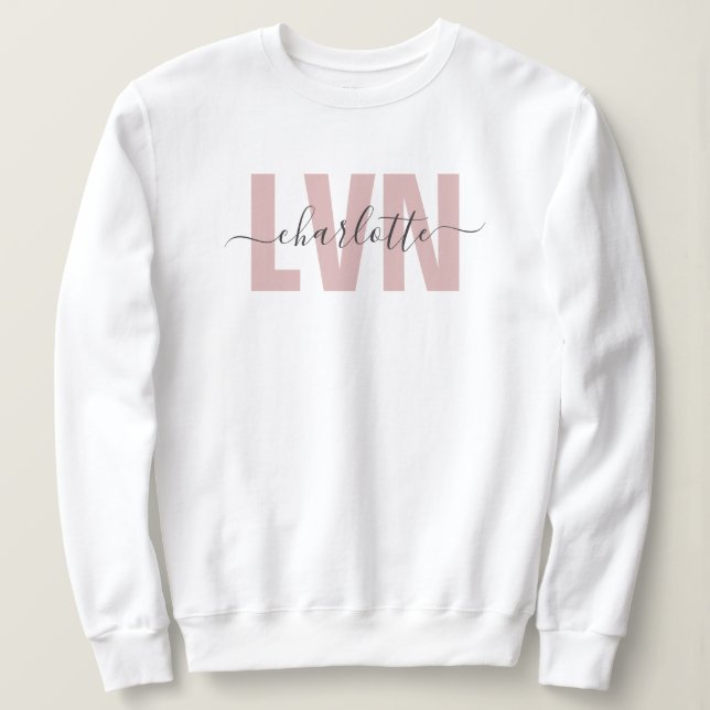 Personlig LVN-licensierad Chic för yrkesrelaterad  T Shirt (Design framsida)