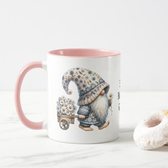 Personlig Lycka Till Födelsedagen Tomte Gåva Henne Mugg (Med munk)