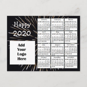 Personlig Lycklig 2020 - nyårPersonlig Vykort