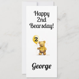 Personlig Lycklig 2:a födelsedag Grattisar Kort