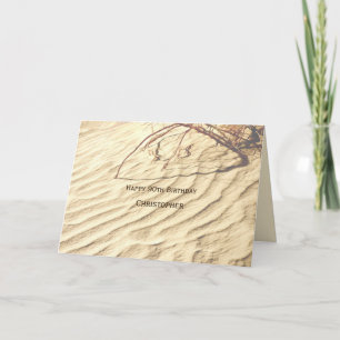Personlig Lycklig 90:e födelsedag, Ripples in Sand Kort