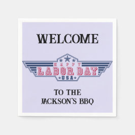 Personlig Lycklig arbetsdag Pappersservett