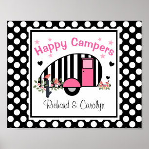 Personlig Lycklig Campers Poster