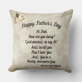 Personlig Lycklig Far dag Kudde