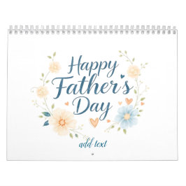 Personlig Lycklig Fars dag Kalender med citat