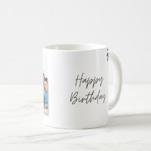 Personlig lycklig födelsedags fotomugg Anpassad Kaffemugg