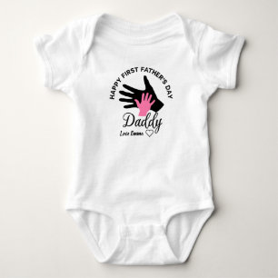 Personlig Lycklig första Fars dag från dotter T Shirt