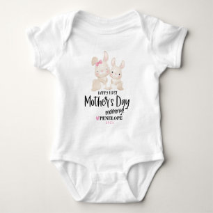 Personlig Lycklig Första Mors dag T Shirt