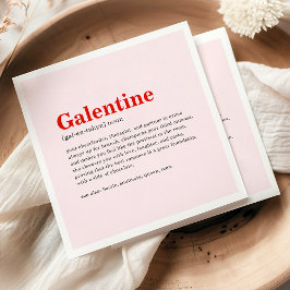 Personlig Lycklig Galentines dag Party Napkins Pappersservett