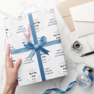 Personlig Lycklig Giftermål-årsdagen Presentpapper