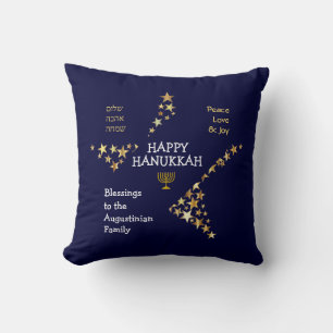 Personlig LYCKLIG HANUKKAH Kudde
