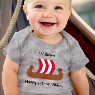 Personlig Lycklig Little Viking T Shirt