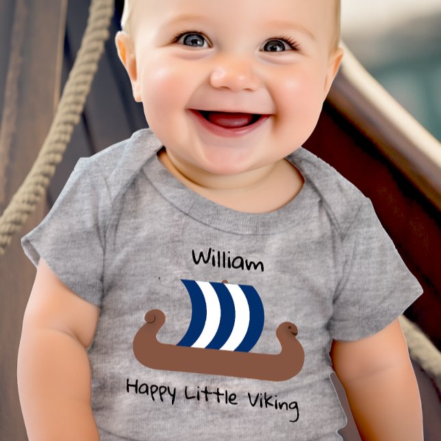Personlig Lycklig Little Viking T Shirt (Skapare uppladdad)