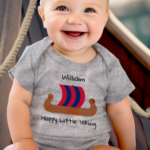 Personlig Lycklig Little Viking T Shirt