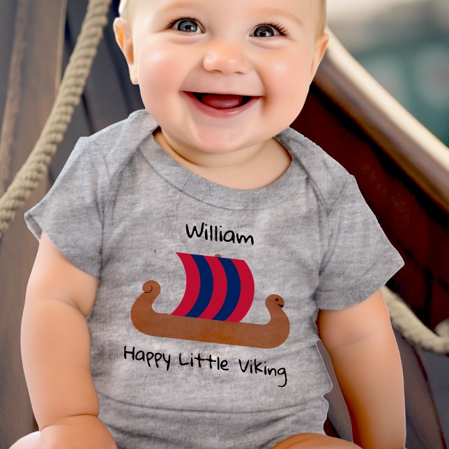 Personlig Lycklig Little Viking T Shirt (Skapare uppladdad)