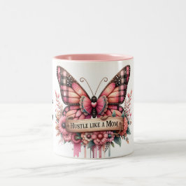 Personlig Lycklig Mors dag Butterfly Två-Tonad Mugg