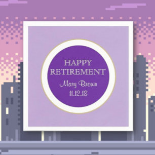 Personlig Lycklig PENSION papper napkin Pappersservett