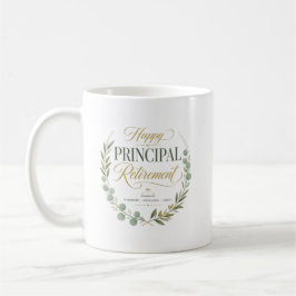 Personlig lycklig rektor pensionspresent kaffemugg