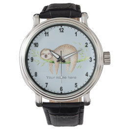 Personlig Lycklig Sloth Armbandsur