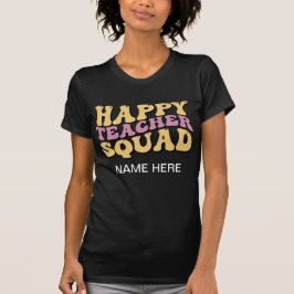 PERSONLIG LYCKLIG TEACHER SQUAD T SHIRT