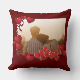 Personlig Lycklig Valentines Day Photo Kudde
