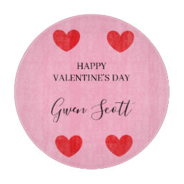 Personlig Lycklig Valentines rosa i hjärtat