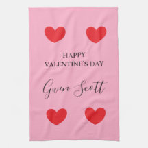 Personlig Lycklig Valentines rosa i hjärtat