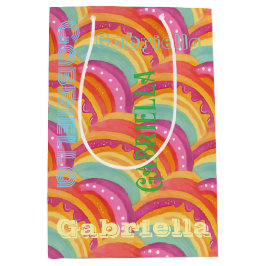 Personlig Lycklig Watercolor Gift Bag