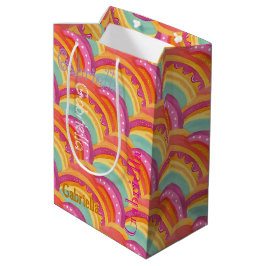 Personlig Lycklig Watercolor Gift Bag