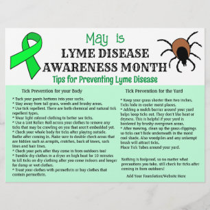 Personlig Lyme Disease Prevention Education Reklamblad