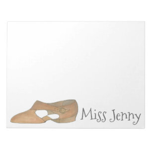 Personlig Lyrical Shoe Dance Teacher Anteckningsbl Anteckningsblock
