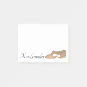 Personlig Lyrical Shoe Dance Teacher Post-its Post-it Block