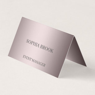 Personlig lyxfolie av silver visitkort