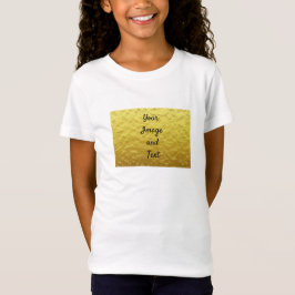 Personlig lyxgoldfolie t shirt