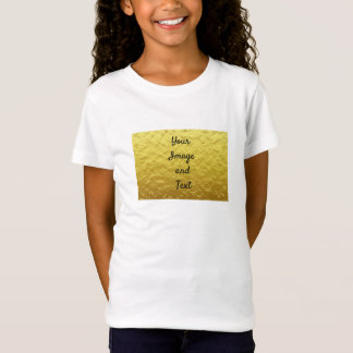 Personlig lyxgoldfolie t shirt