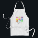 Personlig Macaroon Watercolor Cute Förkläde<br><div class="desc">Söt Hand-målade vattenfärgsmakron mönster med redot anpassningsbar mall som du kan använda för att anpassa ditt namn. Perfekt för den passionerade bagaren i ditt liv.</div>