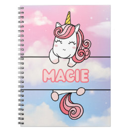 Personlig Macie Unicorn Flickaktigt bärbar dator Anteckningsbok