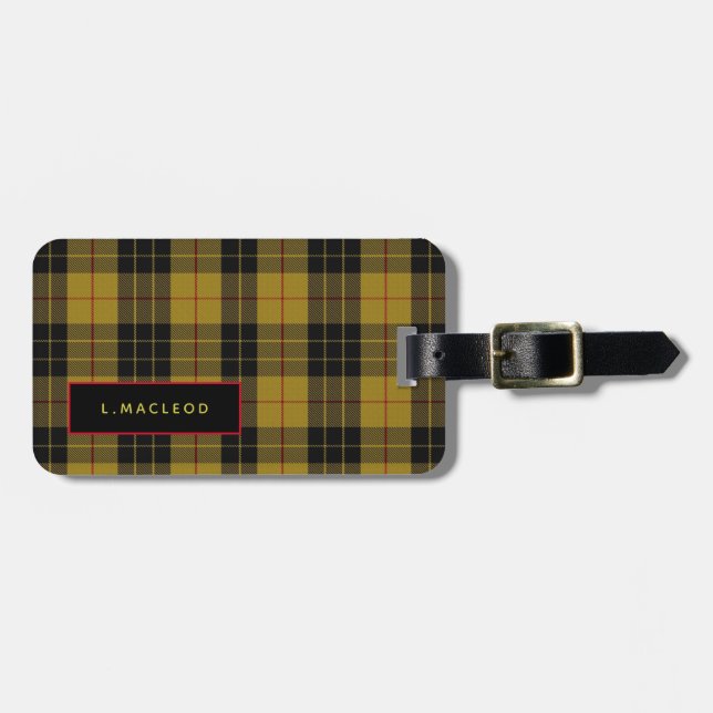 Personlig MacLeod of Lewis Manar Luggage Tag Bagagebricka (Horisontell Framsida)