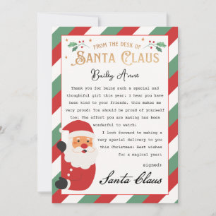 Personlig Magic Brev från Santa Printable Inbjudningar