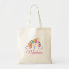 Personlig Magic Rainbow Unicorn Tygkasse