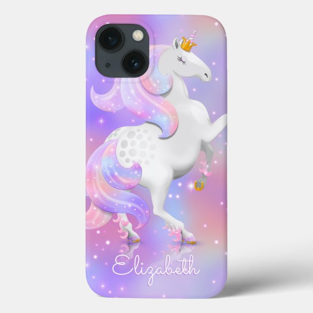Personlig Magic Rosa Unicorn Fodral-Mate iPhon (Baksida)