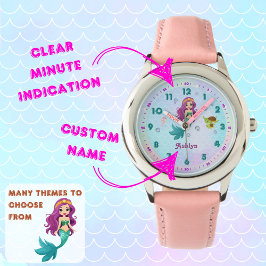 Personlig Magic Sjöjungfru Learning att berätta ti Armbandsur