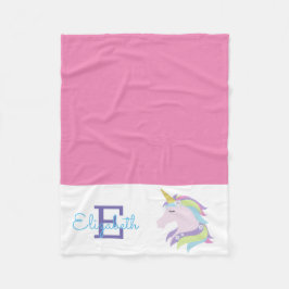 Personlig Magic Unicorn Fleecefilt