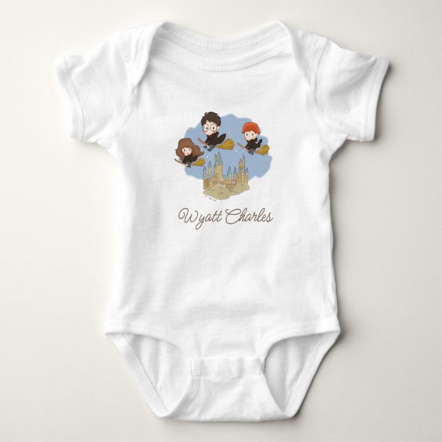 Personlig Magisk Harry Potter & Hogwarts T Shirt (Framsida)