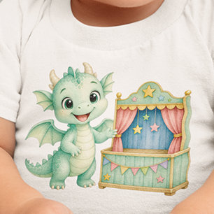 Personlig magisk liten drakdockteater  t shirt