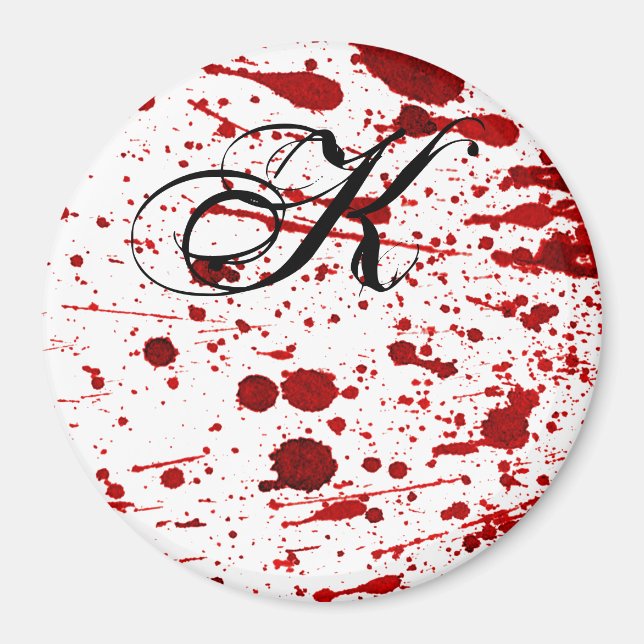 Personlig Magnet Blood Splatter Vampire Gothic (Framsidan)