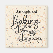 Personlig Magnet för Baking- i Kärlek