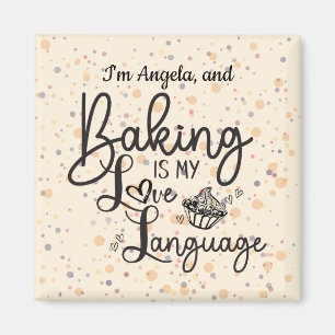 Personlig Magnet för Baking- i Kärlek